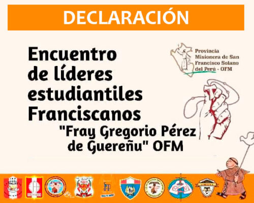 Declaración de Líderes Estudiantiles Franciscanos