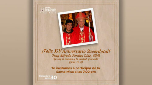 Aniversario Sacerdotal: Fray Alfredo Perales, OFM