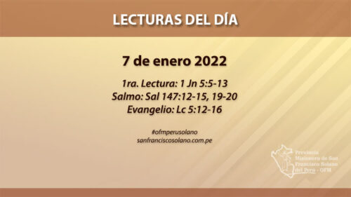 Lecturas del día: 7 de enero 2022