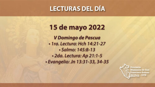 Lecturas del día: 15 de mayo 2022