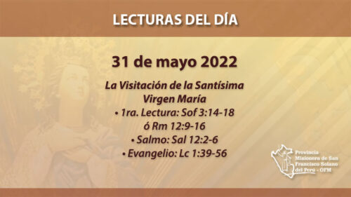 Lecturas del día: 31 de mayo 2022