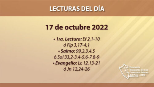 Lecturas del día: 17 de octubre 2022